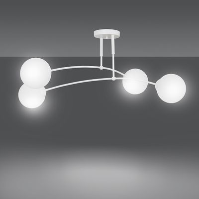 Emibig Lighting Taklampa PREGOS 4 VIT