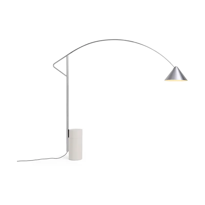 HAY Compass golvlampa Brushed aluminium