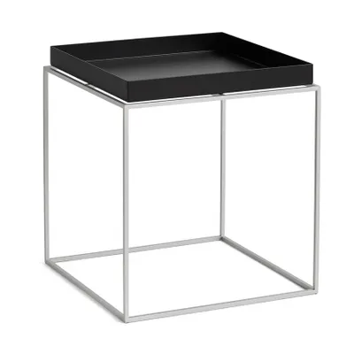 HAY Tray Table brickbord medium, Black med silikonstativ