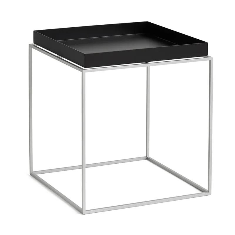 HAY Tray Table brickbord medium, Black med silikonstativ