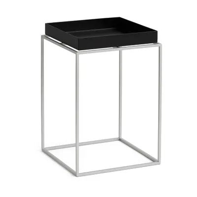 HAY Tray Table brickbord small high, Black med silikonstativ