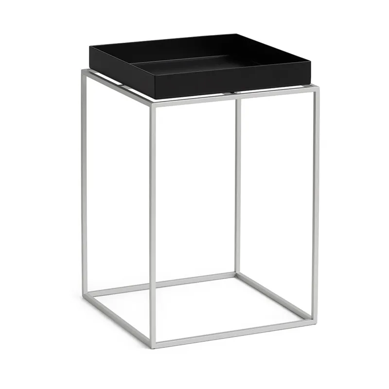 HAY Tray Table brickbord small high, Black med silikonstativ