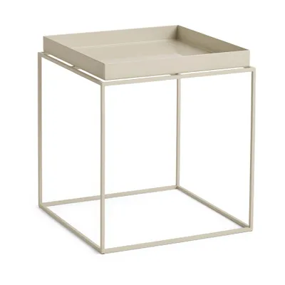 HAY Tray Table medium brickbord Warm beige, 40x40x44 cm