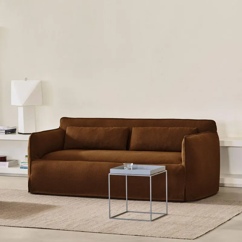 HAY Tray Table medium brickbord Warm beige, 40x40x44 cm