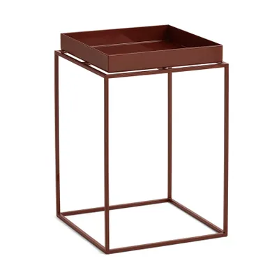 HAY Tray Table medium brickbord Chocolate, 30x30x44 cm