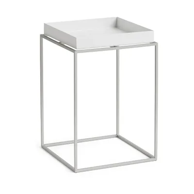 HAY Tray Table brickbord small high, White med silikonstativ