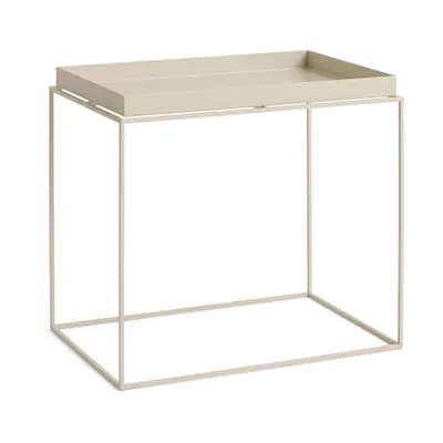 HAY Tray Table medium brickbord Warm beige, 40x60x54 cm