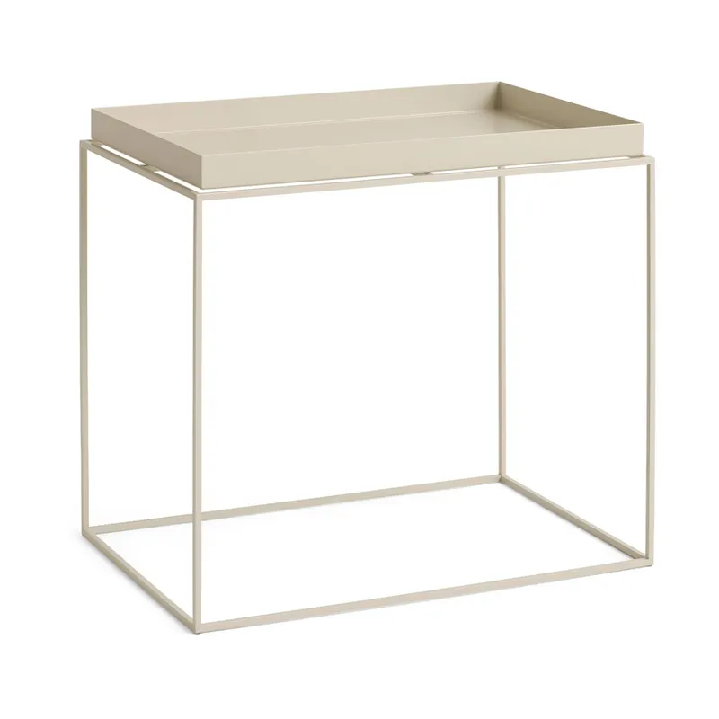 HAY Tray Table medium brickbord Warm beige, 40x60x54 cm
