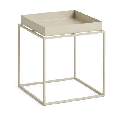HAY Tray Table medium brickbord Warm beige, 30x30x34 cm