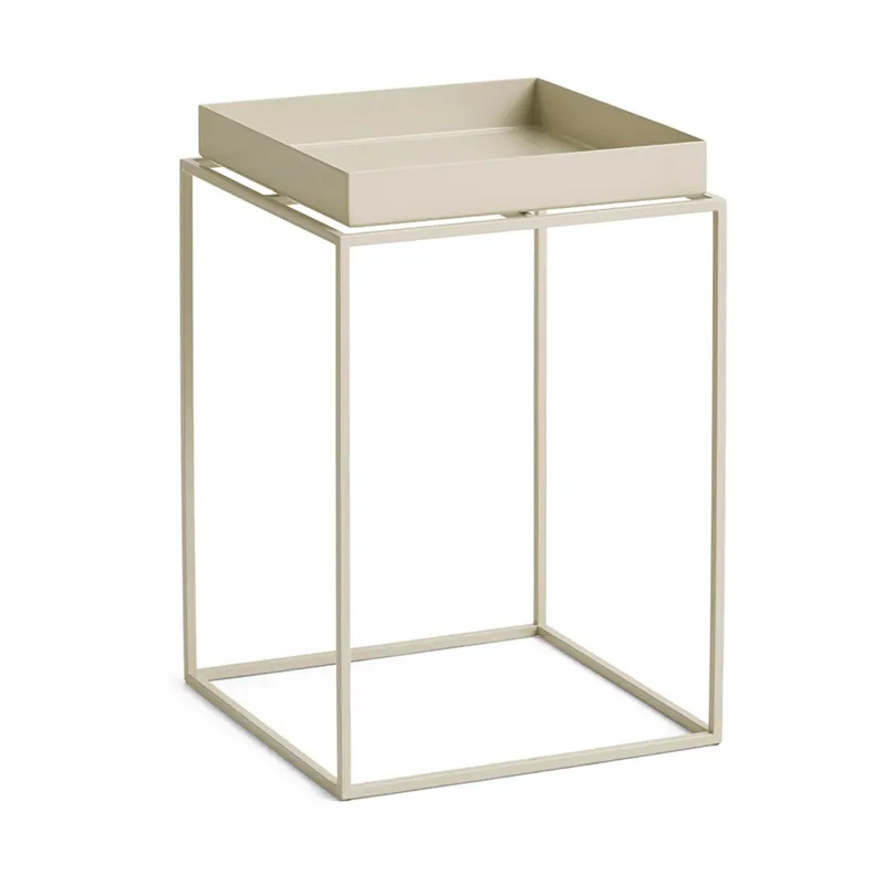 HAY Tray Table medium brickbord Warm beige, 30x30x44 cm