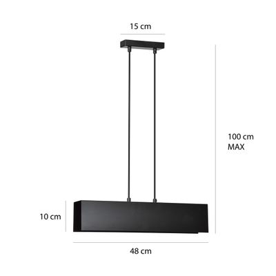 Emibig Lighting Taklampa GENTOR 2 SVART