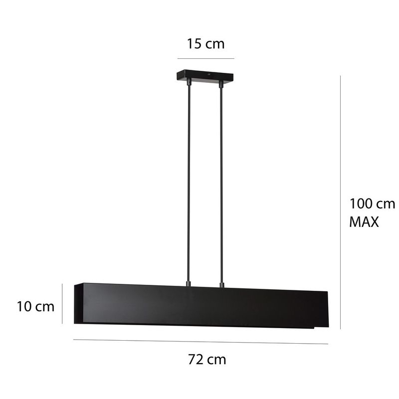 Emibig Lighting Taklampa GENTOR 3 SVART