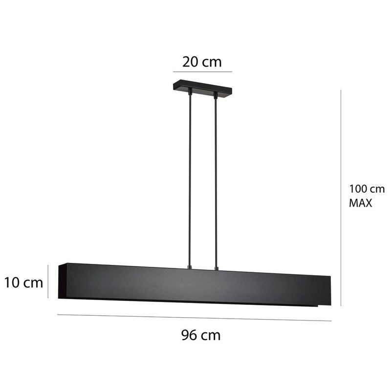 Emibig Lighting Taklampa GENTOR 4 SVART