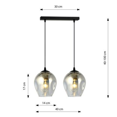 Emibig Lighting Taklampa ISTAR 2 BL GRAFIT