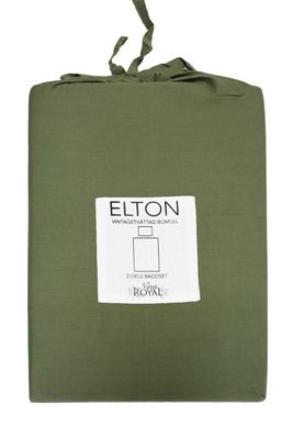 Redlunds Elton Påslakanset Oliv 150x210 cm