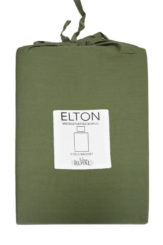 Redlunds Elton Påslakanset Oliv 150x210 cm