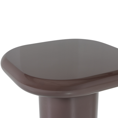 WOOOD Zava Sidobord Trä Högglans Mörkbrun [FSC]