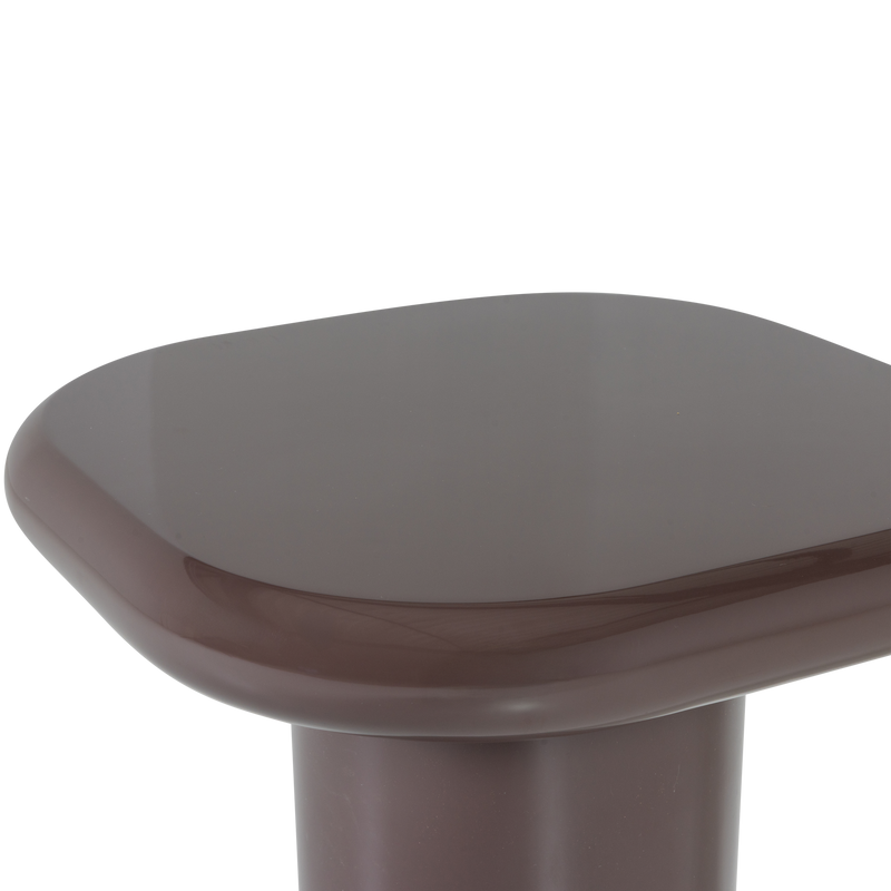 WOOOD Zava Sidobord Trä Högglans Mörkbrun [FSC]