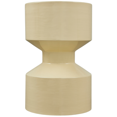 WOOOD HIDDE Sidobord Metall Gul