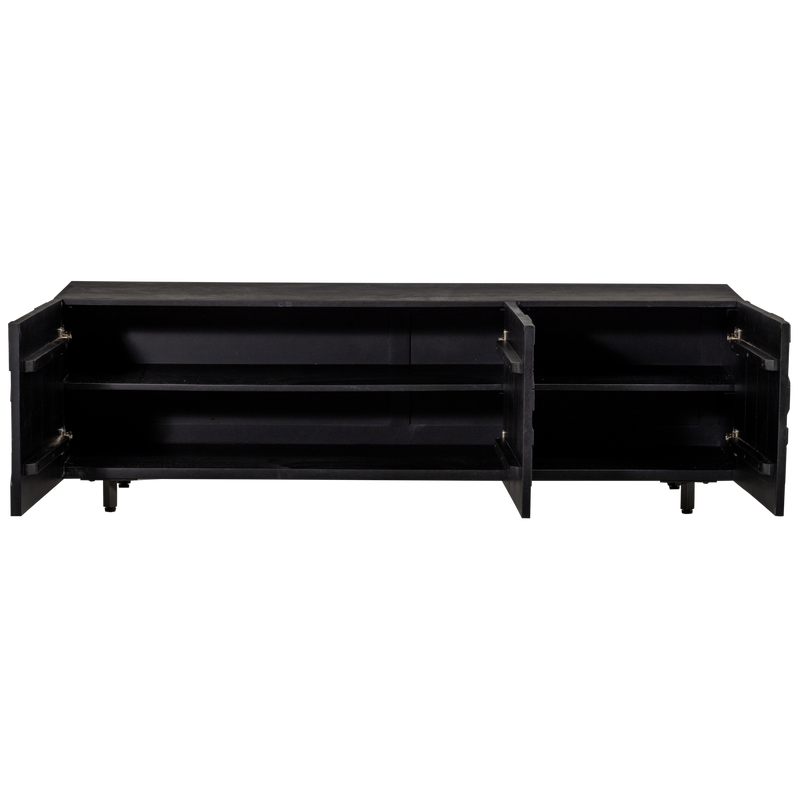 WOOOD COUNTER TV-bänk i Mango - Svart