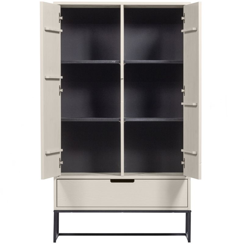 WOOOD SILAS 2-Dörrars Skåp i FSC-Certifierat Grenen, Dammfärgad