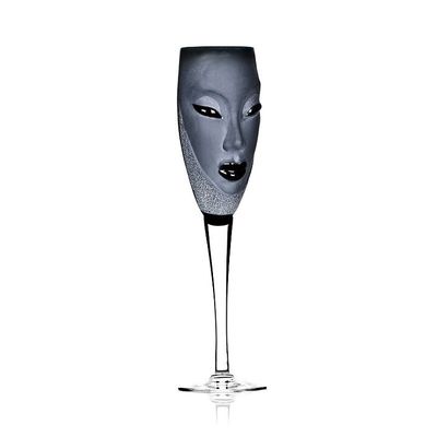 Målerås Electra Champagneglas, svart