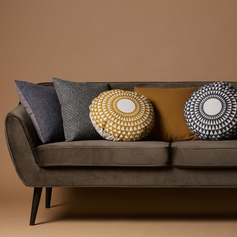 WOOOD Rocco Soffa 187 cm Sammet Varmgrön