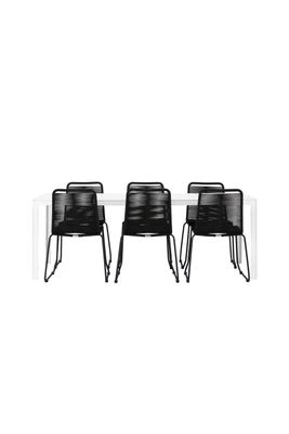 Venture Home Break Rektangulär Matgrupp med Lindos Stolar