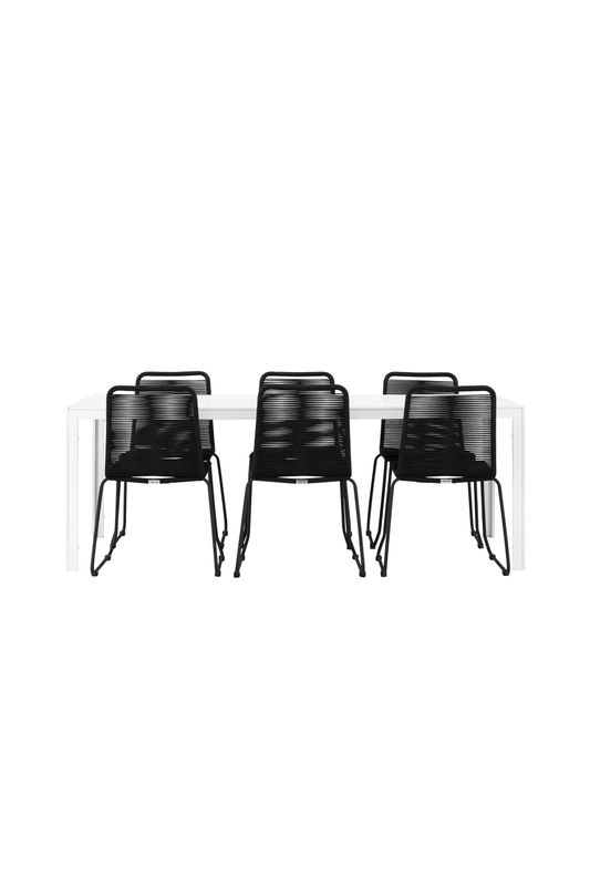 Venture Home Break Rektangulär Matgrupp med Lindos Stolar