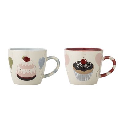 Bloomingville Mini Darby Kopp, Röd, Stengods - 6-pack