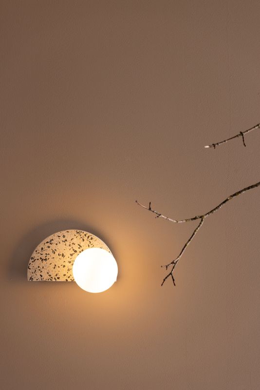 Vägglampa Venture Home Abbeville i Vit Terrazzo