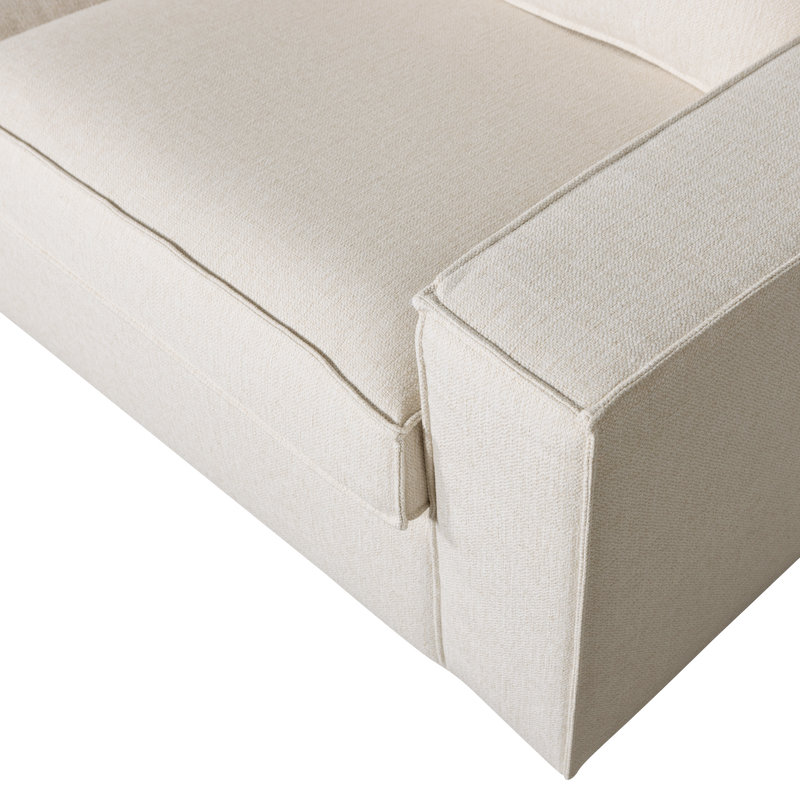 WOOOD Thomas Hörnsoffa Vänster Väv Polyester Natur