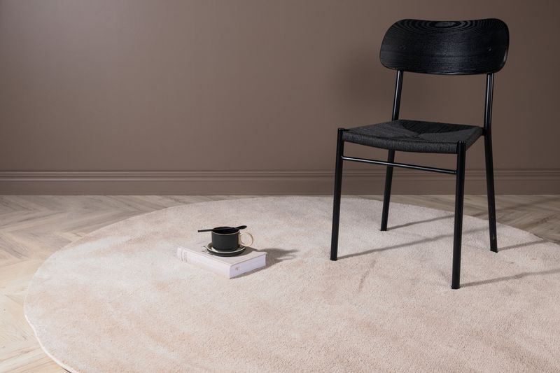 Venture Home Undra Rund Matta i Beige