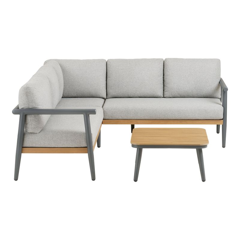House Nordic Comillas Hörn Loungeset Grå Beige