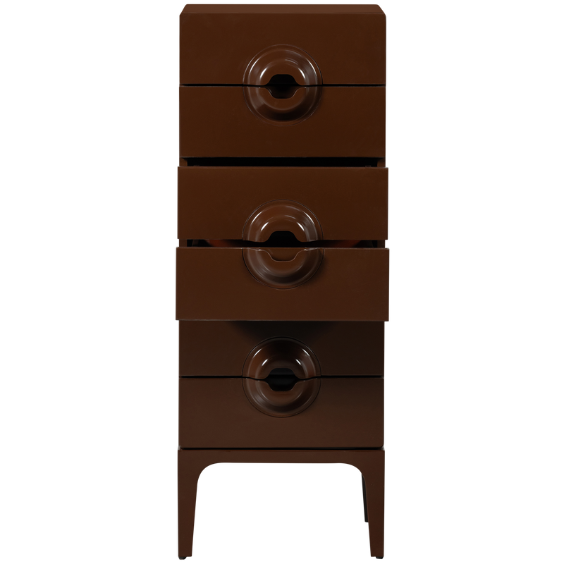 WOOOD Merge Skåp med 6 Lådor i Eukalyptusträ Brun