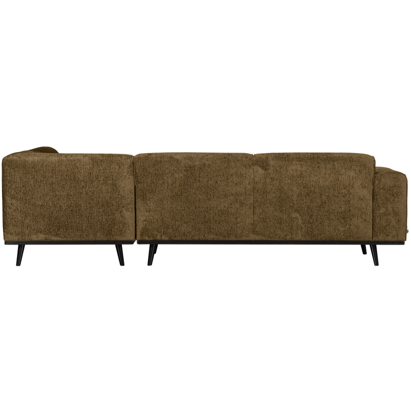 WOOOD Statement Hörnsoffa Höger i Struktur Sammet Mässing