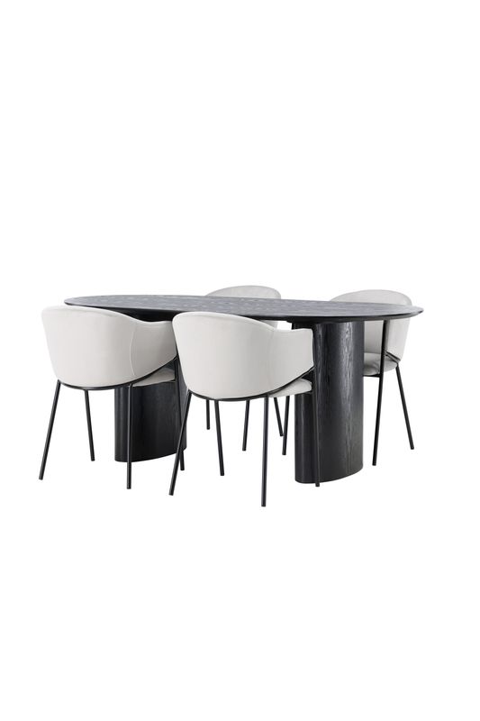 Venture Home Matgrupp Isolde med Stolar Evelina