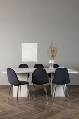 Venture Home Matgrupp Olga med stolarna Polar