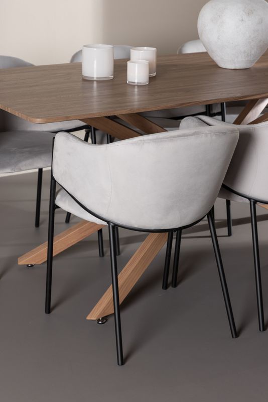 Venture Home Piazza Matbord med Evelina Matstol