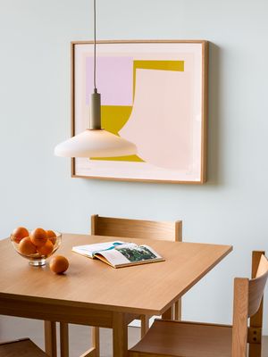 Hübsch Geo Matbord Natur 110x110xh75cm