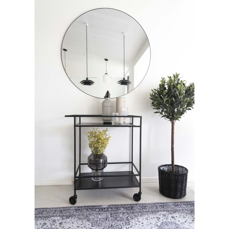 House Nordic Jersey Spegel Svart 100 cm
