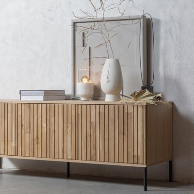 WOOOD NEW GRAVURE TV-Bänk 150 cm Ek Naturell