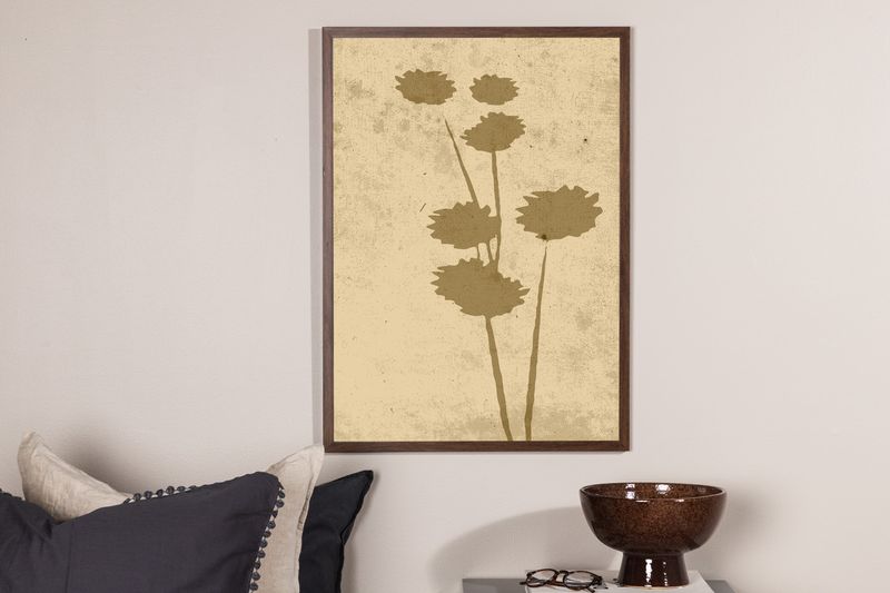 Venture Home Flower art Poster Beige