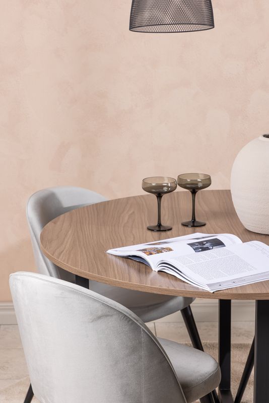 Venture Home Matgrupp Durango med 4st matstolar Velvet