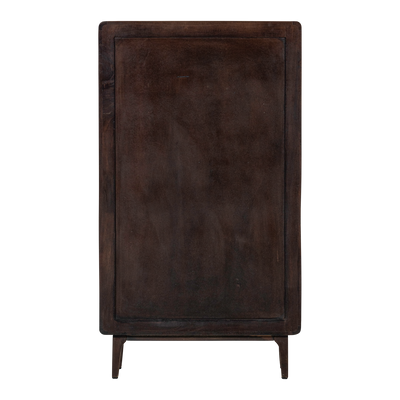 WOOOD Liya 2-Dörrars Skåp i Mörkbrunt Mangoträ