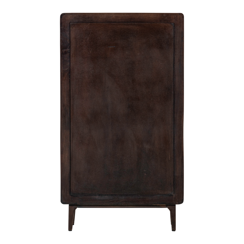 WOOOD Liya 2-Dörrars Skåp i Mörkbrunt Mangoträ