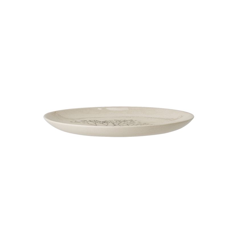 Bloomingville Bea Tallrik, Natur, Stengods - 12-pack