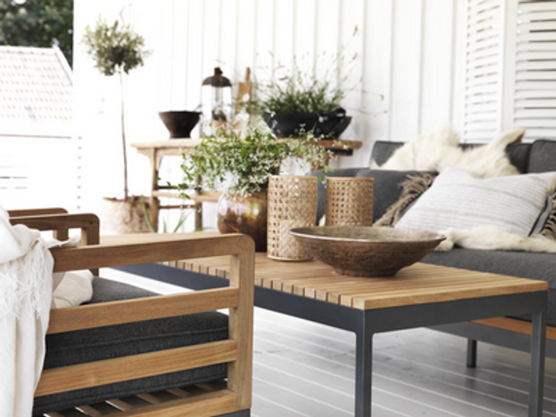 Brafab Zalongo Fåtölj Natur/Grå Teak