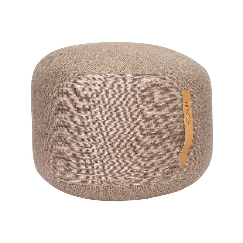 Hübsch Mochi Puff Ø50 Brun