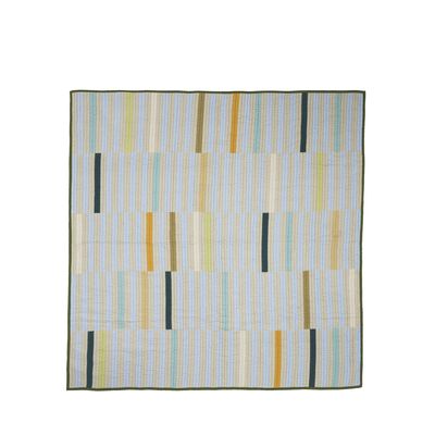 Hübsch Twist Överkast Block 260x260 Mörkgrön/Flerfärgad